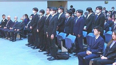 学位記授与式の様子